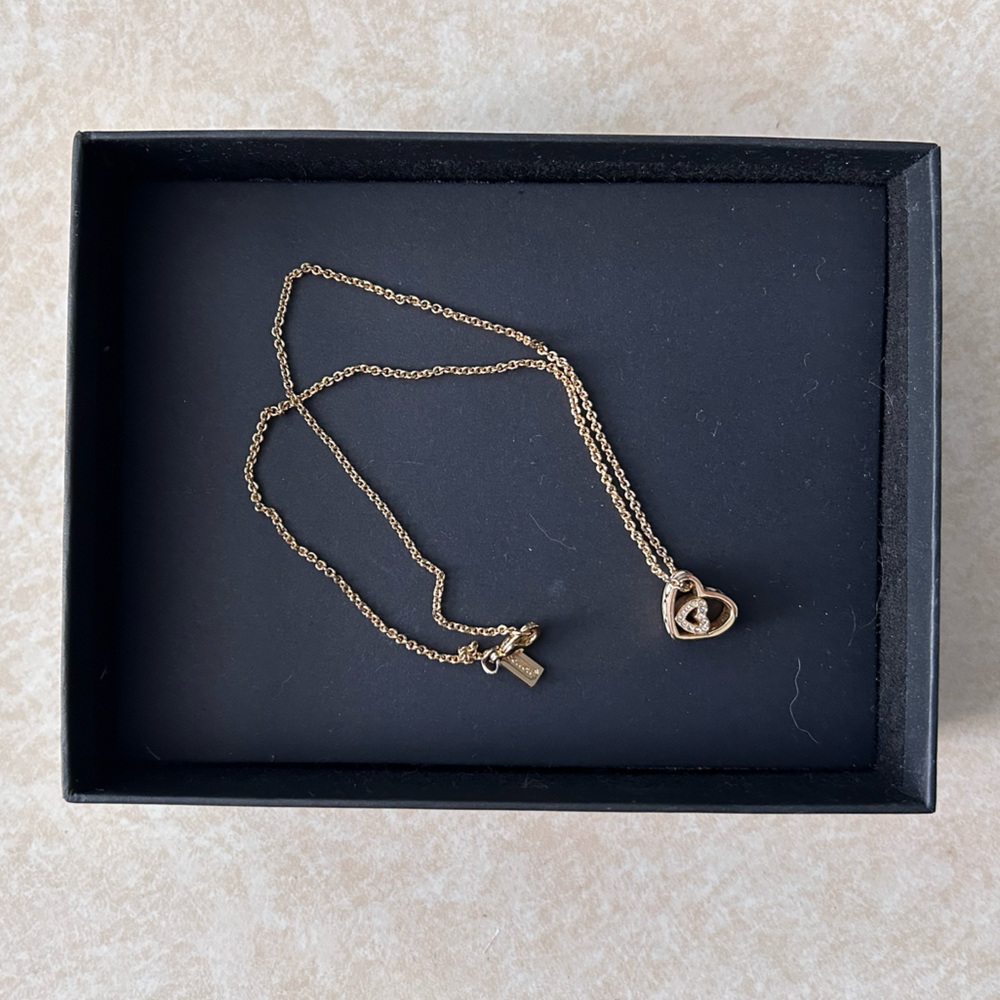 Coach Gold Heart Necklace